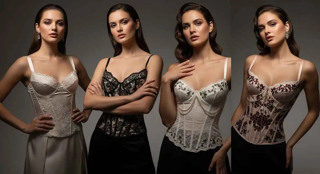 Corset Tops Structured Glamour